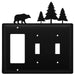 Triple Bear & Pine Trees Single GFI and Double Switch Cover CUSTOM Product