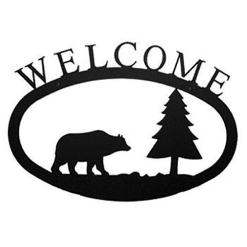 Bear & Pine Welcome Sign Large
