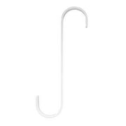 S Hook 7 Inch WHITE utility hook with smooth white finish, ideal for hanging items in home storage or garden organization systems.