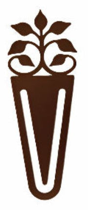 Bronze Leaf Fan Bookmark with intricate leaf design, ideal for marking pages in books. Stylish metal accessory for home or office use.