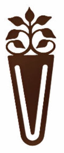Bronze Leaf Fan Bookmark with intricate leaf design, ideal for marking pages in books. Stylish metal accessory for home or office use.