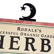 Moose & Star Bookmark -Textured clipped onto a book, showcasing its decorative moon and star top for stylish page marking.