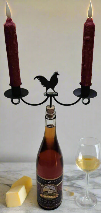 Rooster Wine Bottle Topper