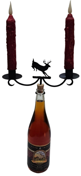 Running Deer Wine Bottle Topper