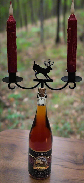 Running Deer Wine Bottle Topper