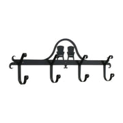 Adirondack Coat Bar with decorative Adirondack chair design and five sturdy hooks, ideal for rustic home and garden decor.