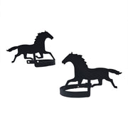 Stylish horse curtain tie backs featuring a running horse silhouette, ideal for rustic or equestrian-themed home decor.