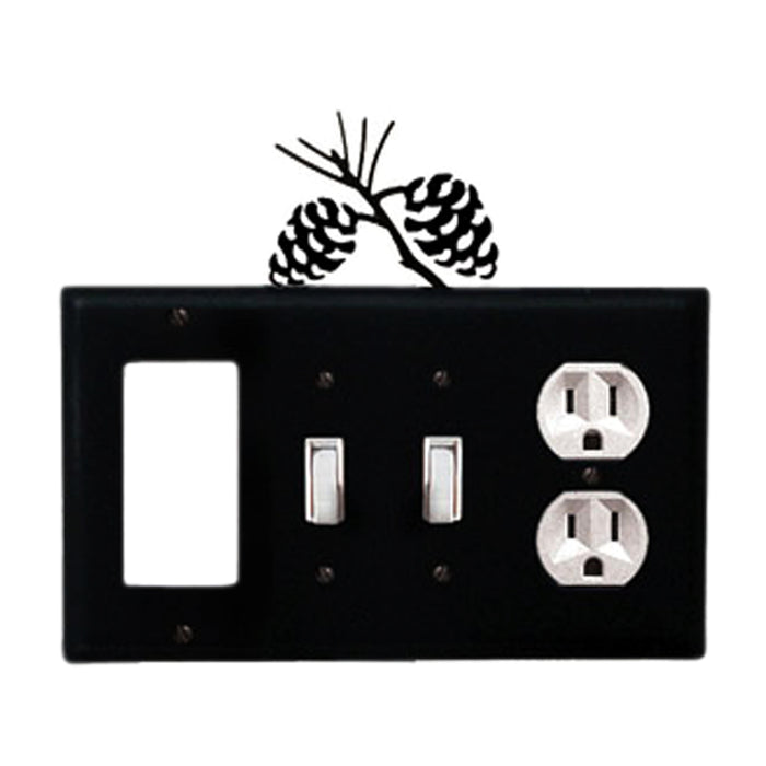 Quad Pinecone Single GFI Double Switch et Single Outlet Cover Produit PERSONNALISÉ