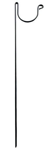 Hose Holder Round Large in black metal, standalone garden hose hanger for efficient outdoor hose storage and easy ground installation.