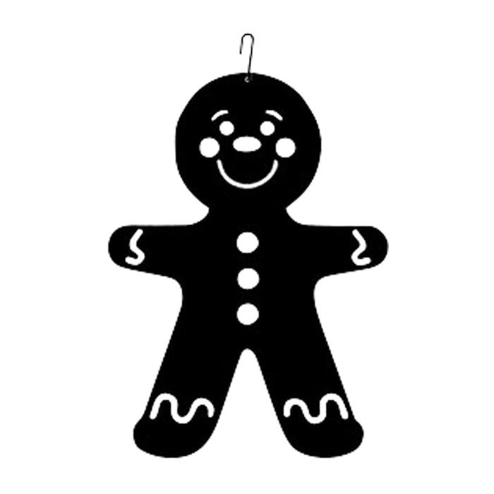 Gingerbread Boy Decorative Hanging Silhouette