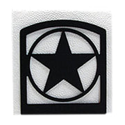 Stylish Western Star Napkin Holder displaying white napkins, perfect for kitchen or dining room organization and western-themed decor.