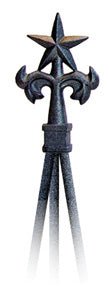 Star Finial Natural Tripod Trellis