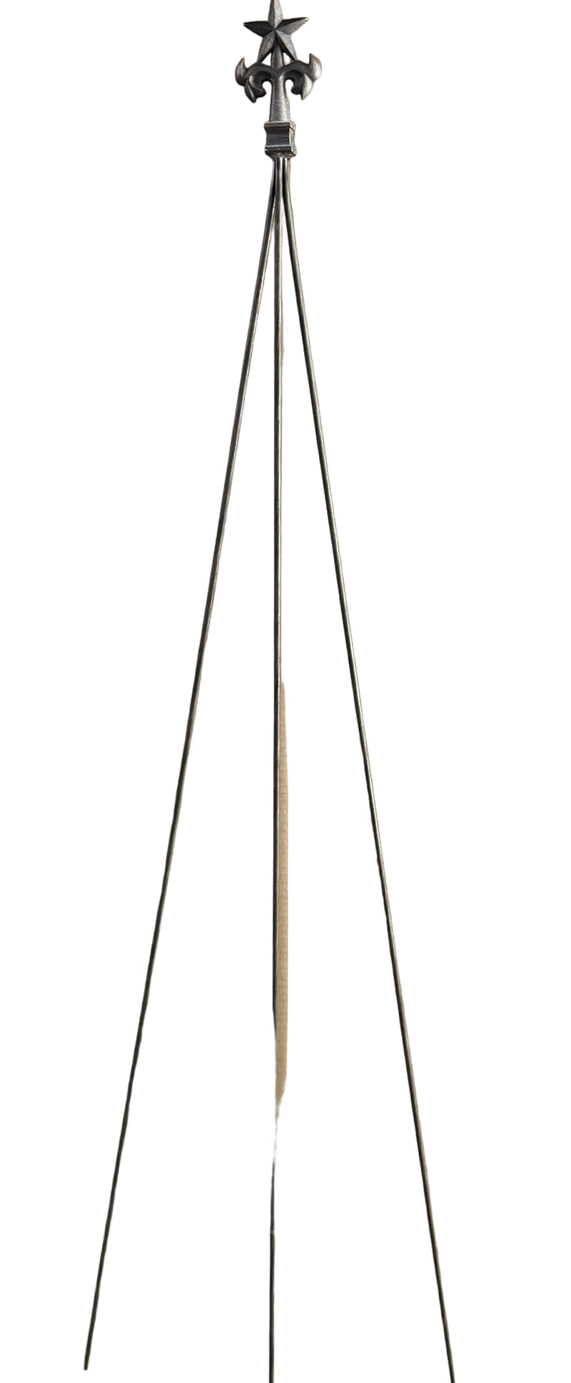Star Finial Natural Tripod Trellis