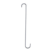 S Hook 18 Inch L and 1 1/2 Inch W (SET OF 6) steel utility hook for hanging tools or plants in home and garden storage organization.