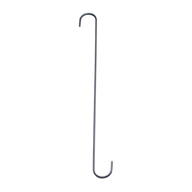S Hook 18 Inch L and 1 1/2 Inch W (SET OF 6) steel utility hook for hanging tools or plants in home and garden storage organization.