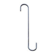 S Hook 8 Inch L and 3/4 Inch W (SET OF 6) utility hook in metal finish for hanging storage in home and garden organization systems.