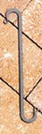 S Hook 8 Inch L and 3/4 Inch W (SET OF 6) shown on tile surface, perfect for household or garden utility hook applications.