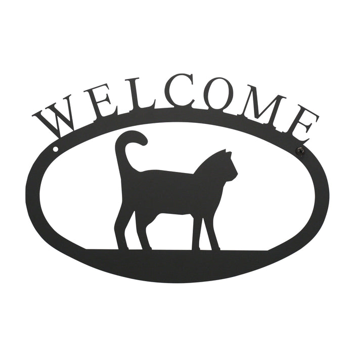 Cat Welcome Sign Large