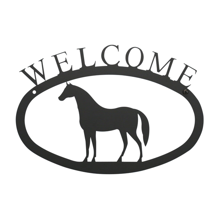 Grand panneau de bienvenue pour chevaux