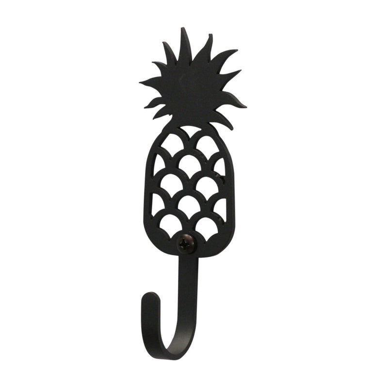 Pineapple Wall Hook Small with compact design in black metal, ideal for home decor and storage in tight spaces. Stylish utility hook for walls.