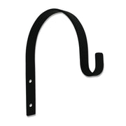 Compact and durable small wall hook with sleek black finish, perfect for space-saving storage in home and garden organization.