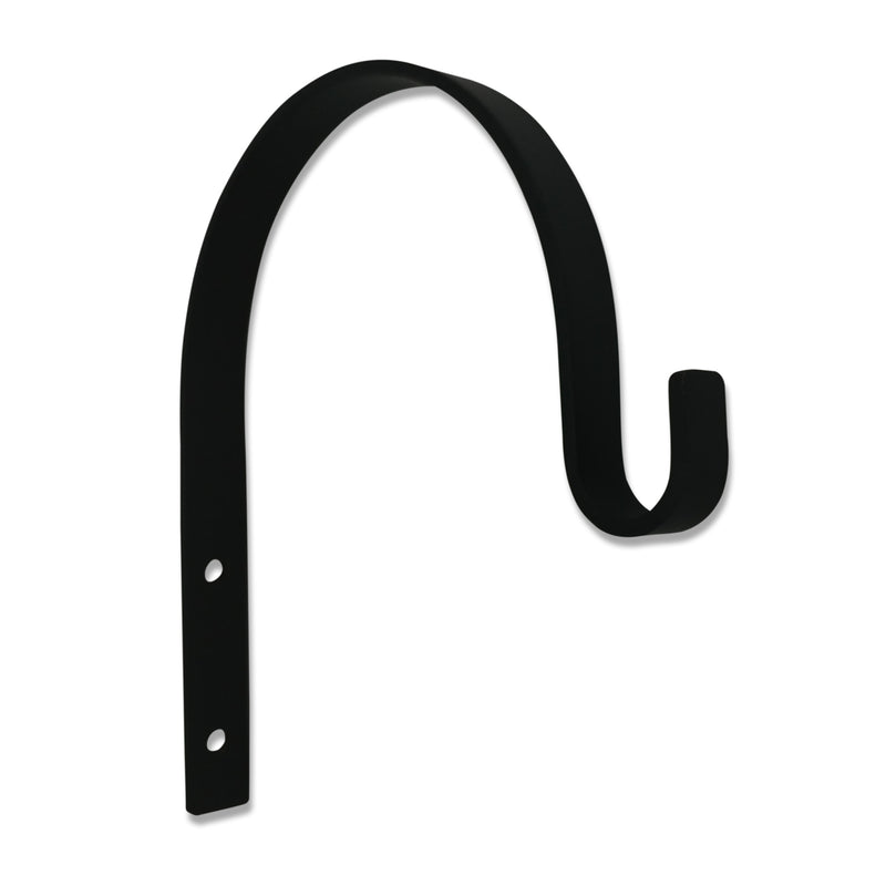 Compact and durable small wall hook with sleek black finish, perfect for space-saving storage in home and garden organization.