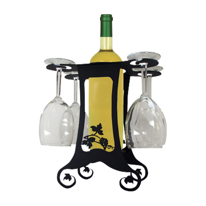 Grapevine Design 4 Glass Wine Holder