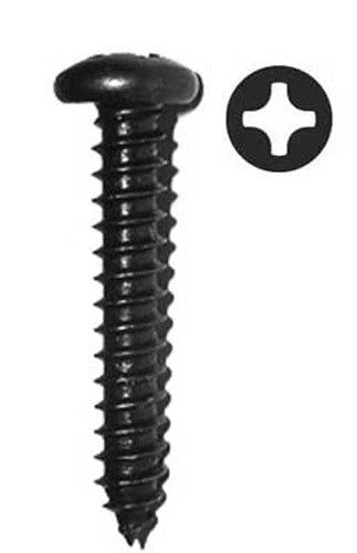 Screws - Blackened with Phillips head design, ideal for hardware fasteners in construction or repair projects. Durable black finish resists corrosion.