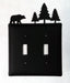 Double Bear & Pine Trees Switch Cover Double