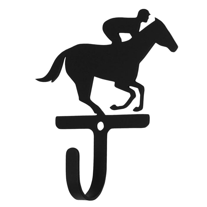 Racehorse & Jockey Wall Hook Small