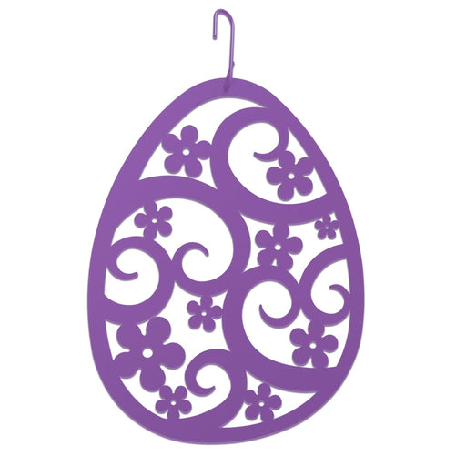 Easter Egg Decorative Hanging Silhouette Purple Color