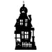Haunted House Decorative Hanging Silhouette