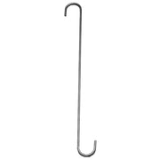 Durable S Hook 18 Inch L and 1 1/2 Inch W (SET OF 6) ideal for utility storage racks in household or garden organization systems.