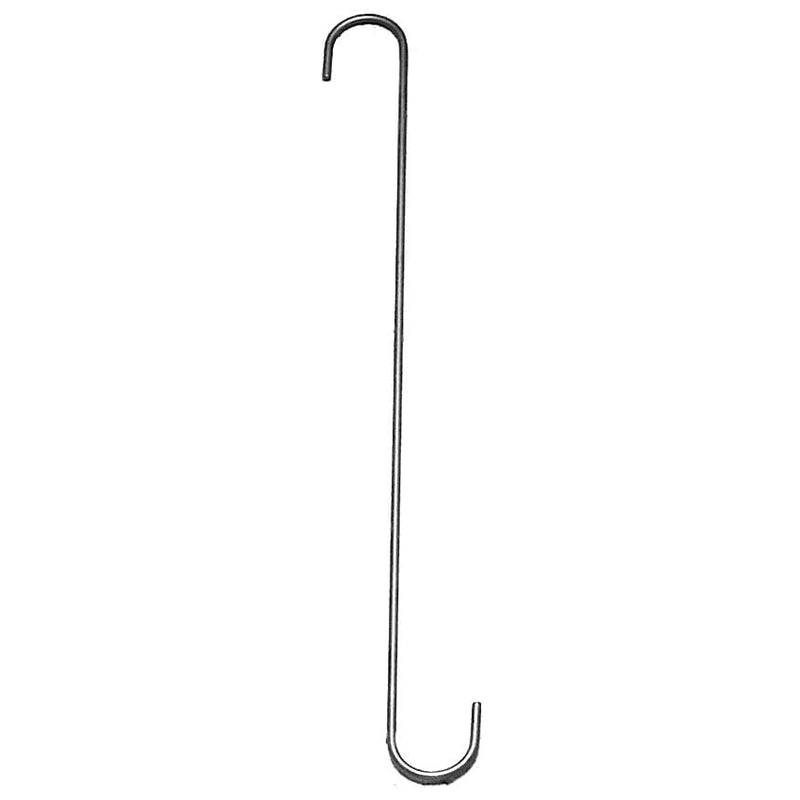 Durable S Hook 18 Inch L and 1 1/2 Inch W (SET OF 6) ideal for utility storage racks in household or garden organization systems.