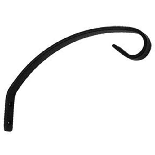 Compact 5 Inch Plant Hanger in black finish, perfect for small space gardening. Easily mounts to walls or posts for hanging planters.