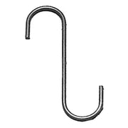 Durable S Hook 6 Inch L and 1 1/2 Inch W (SET OF 6) ideal for organizing garages, closets, or workshops in utility hook storage systems.