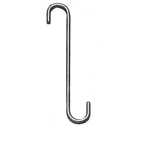 Durable S Hook 8 Inch L and 3/4 Inch W (SET OF 6) for versatile storage use in kitchens, garages, or closets; ideal for hanging items securely.