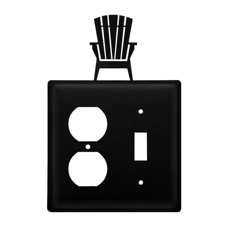 Double Adirondack Single Outlet and Switch Cover