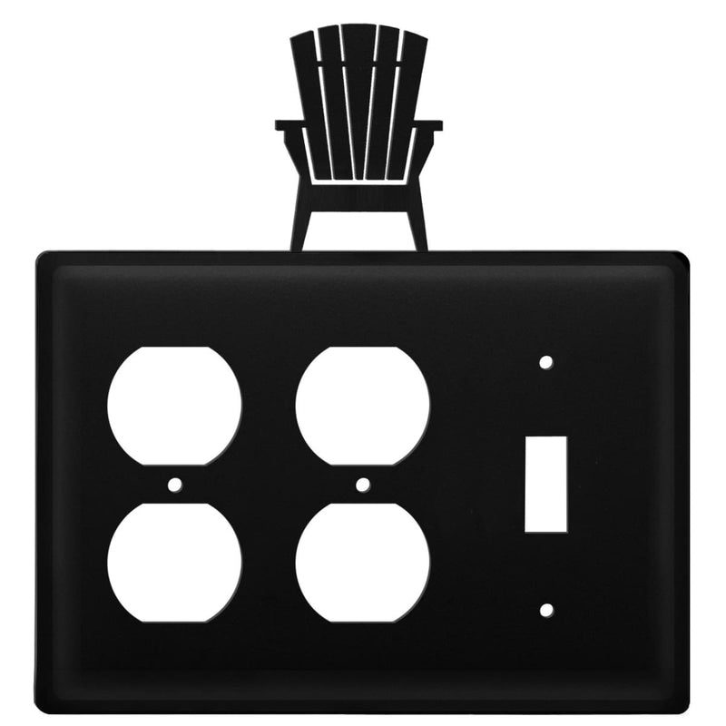 Triple Adirondack Double Outlet and Single Switch Cover CUSTOM Product