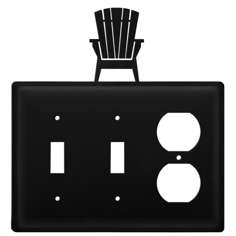 Triple Adirondack Double Switch & Single Outlet Cover