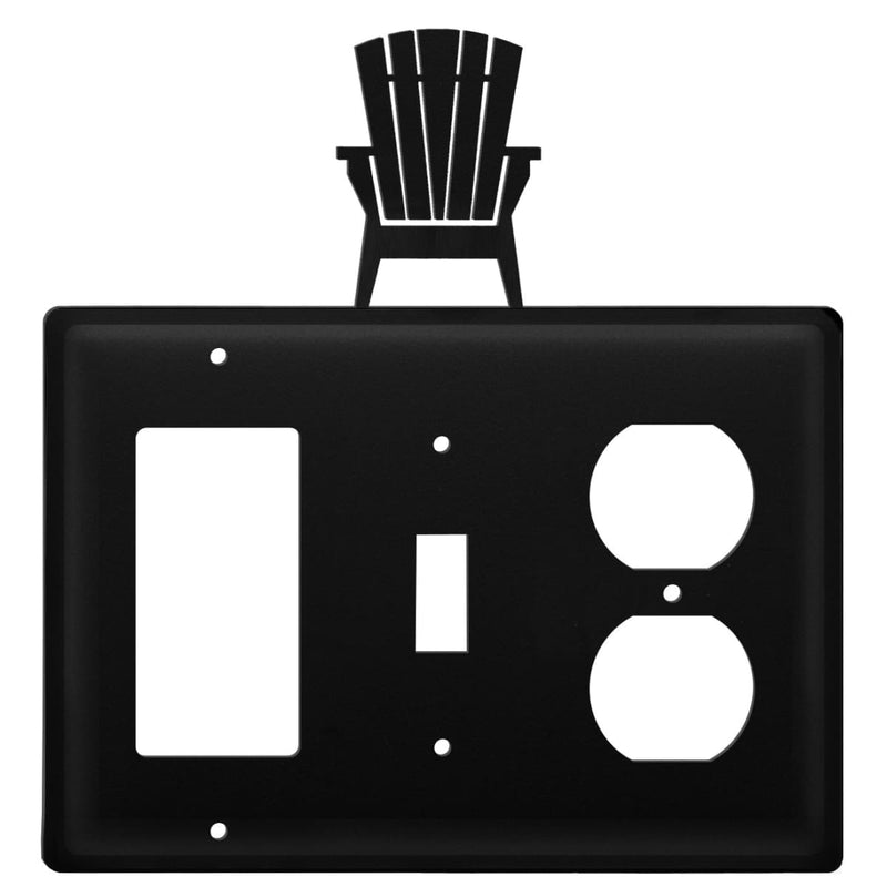 Triple Adirondack Single GFI Switch and Outlet Cover CUSTOM Product