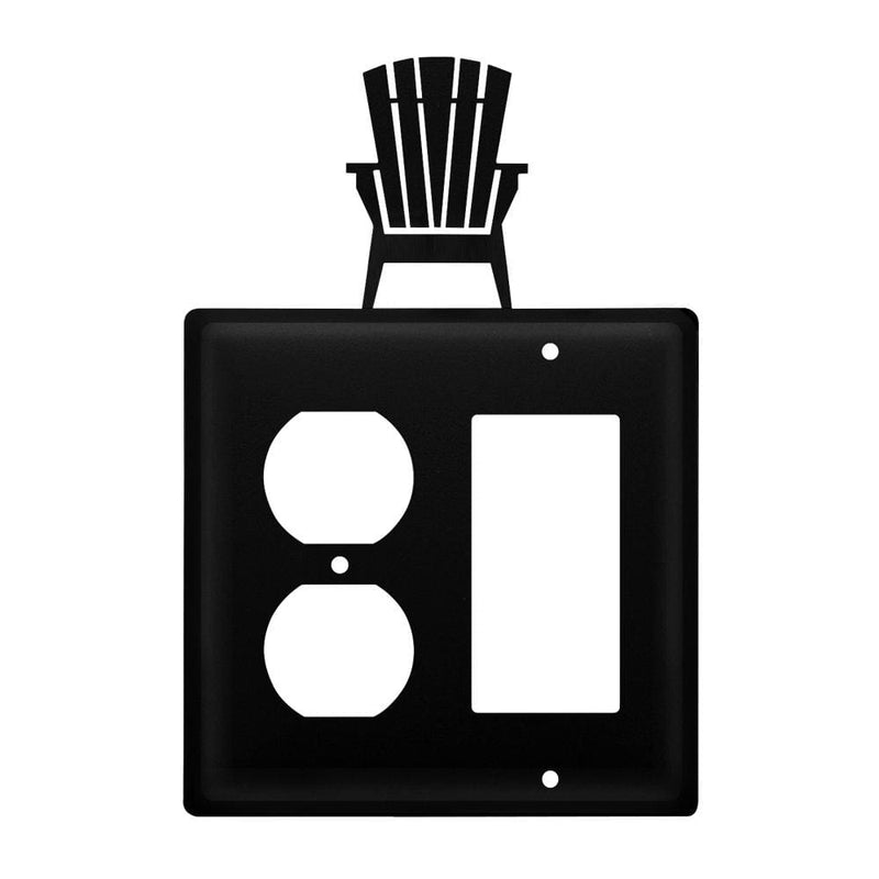 Double Adirondack Single Outlet and GFI Cover CUSTOM Product