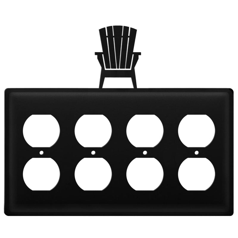 Quad Adirondack Quad Outlet Cover CUSTOM Product