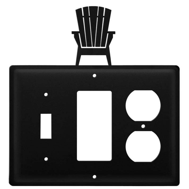 Triple Adirondack Single Switch GFI and Outlet Cover CUSTOM Product