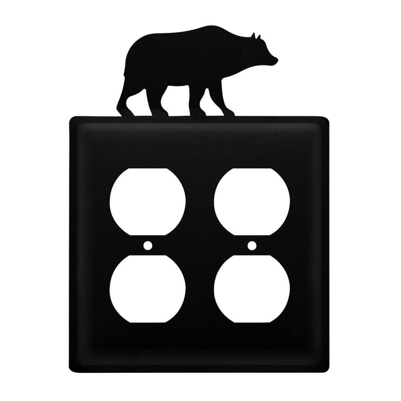 Double Bear Double Outlet Cover