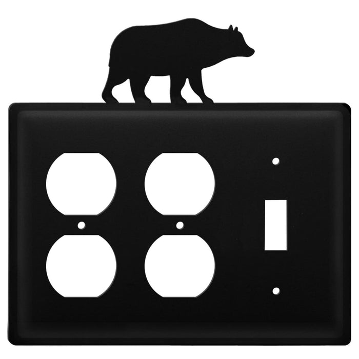 Triple Bear Double Outlet and Single Switch Cover CUSTOM Product