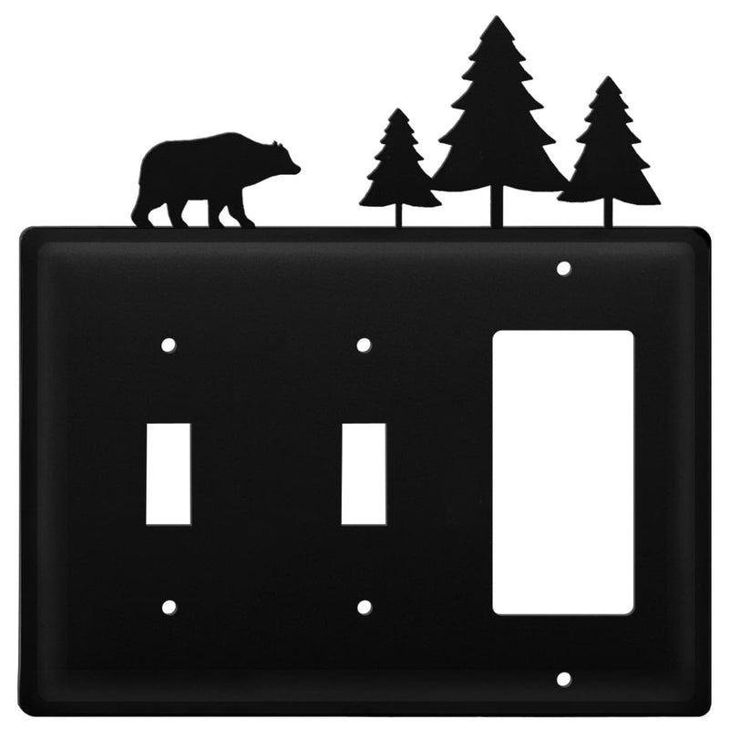 Triple Bear & Pine Trees Switch Cover Triple CUSTOM Product