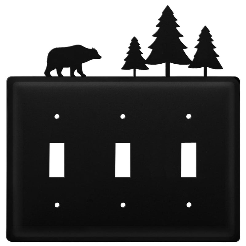 Triple Bear & Pine Triple Switch Cover