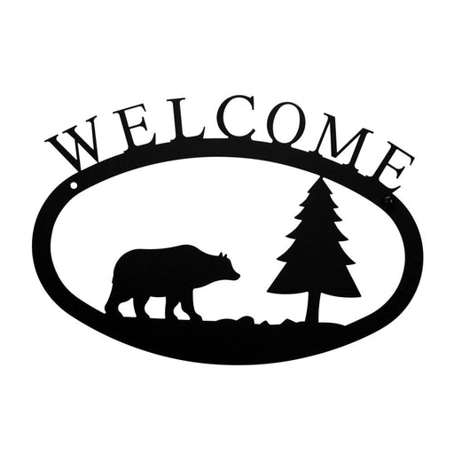 Bear & Pine Welcome Sign Small