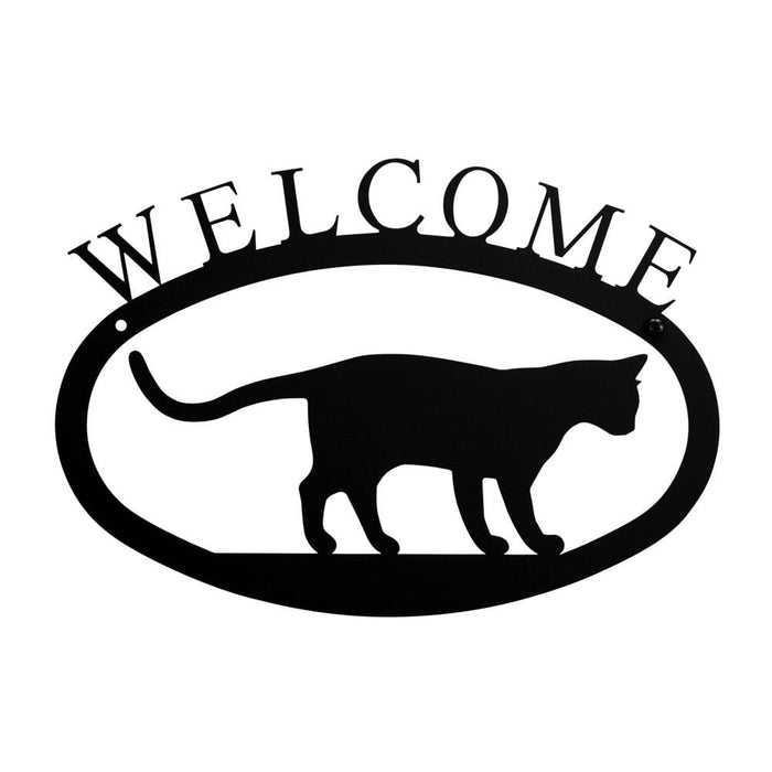 Cat at Play Welcome Sign Small
